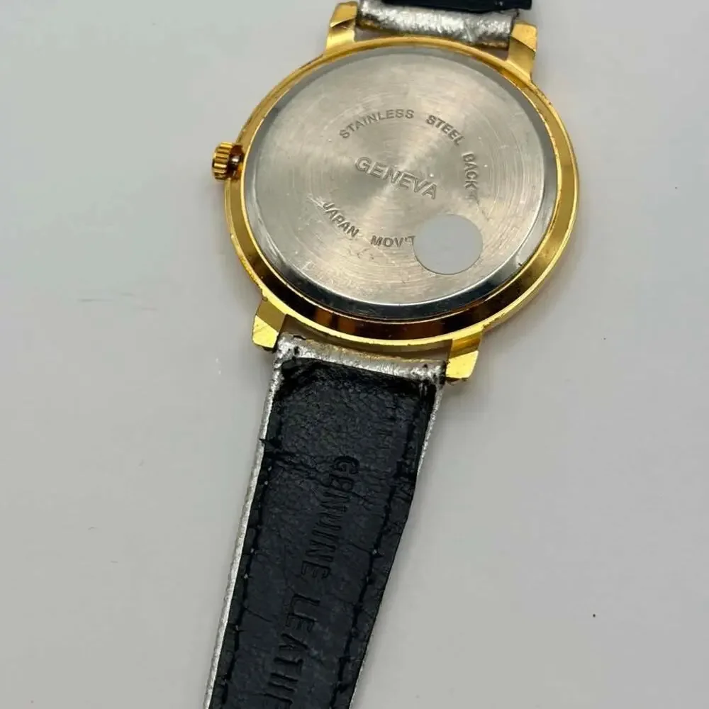 Gold & Silver Geneva Men's Watch